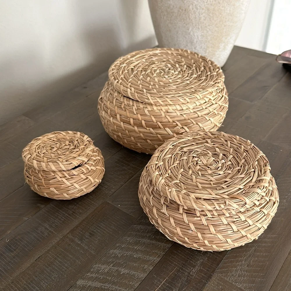 IKEA Stack of Woven Baskets